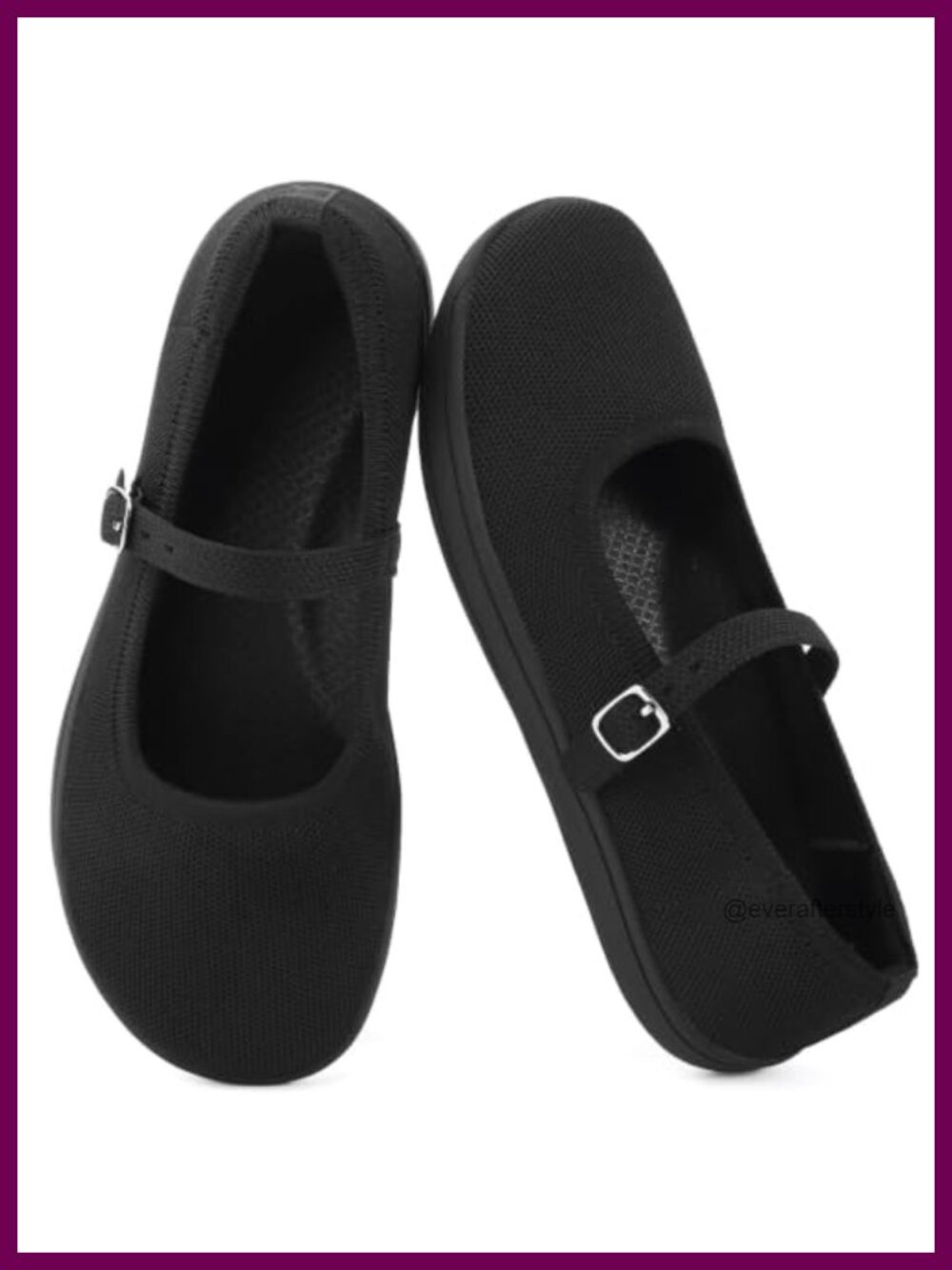 Womens Wide Toe Box Barefoot Mary Jane Flats with Arch Support